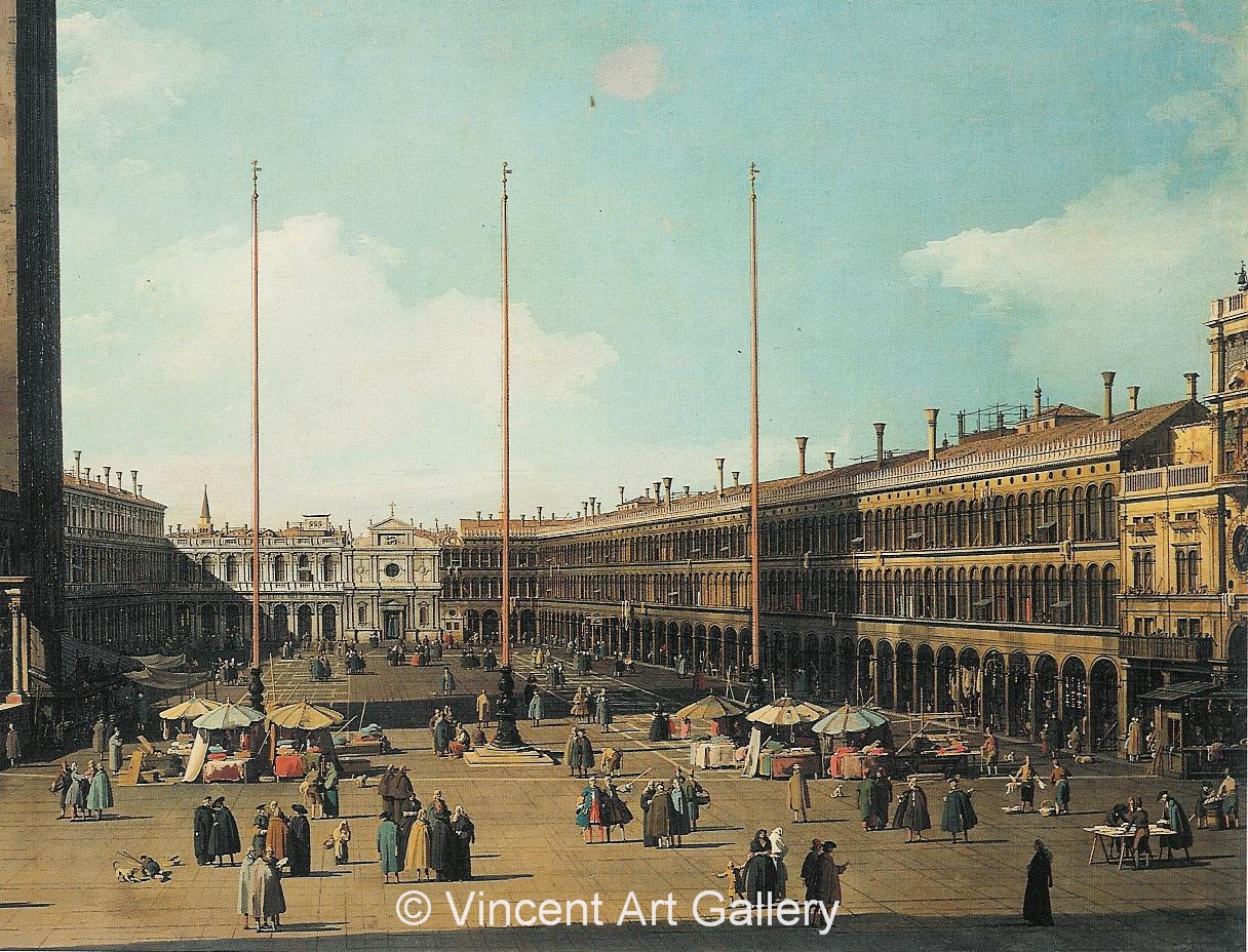 A1032, CANALETTO, Piazzo San Marco, Looking towards San Geminiano
